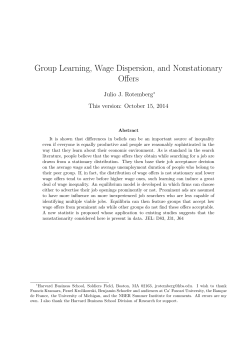 Group Learning, Wage Dispersion, and