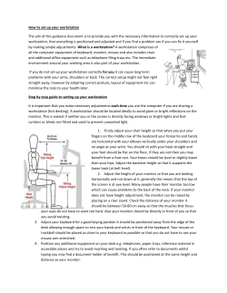 How to set up your workstation