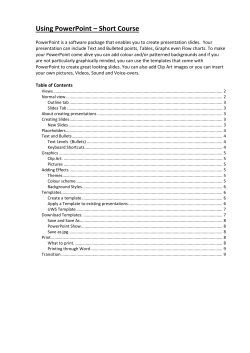 PowerPoint Introduction - Western Sydney University