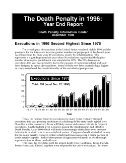 DPIC 1996 Year End Report - Death Penalty Information Center