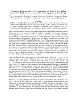 Magmatic-hydrothermal origin of the Triassic Laodou gold deposit