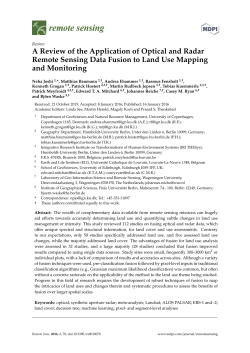 A Review of the Application of Optical and Radar Remote Sensing