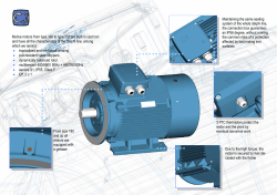 From size 180 and up all motors are equipped with a greaser 3 PTC