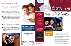How to Establish Credit - Harris County Federal Credit Union