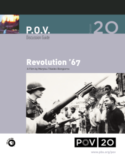 Revolution `67 Discussion Guide