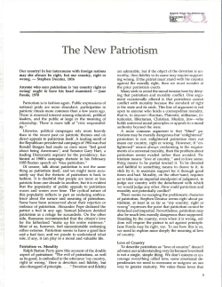 The New Patriotism