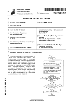 Method and apparatus for displaying a translucent object
