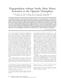 Hypoperfusion without stroke alters motor activation in the opposite