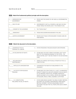 Quiz CE.2a, 2b, 3a, 3b Name: CE.2a