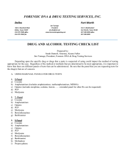 Drug and Alcohol Testing Checklist
