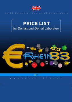 price list - Rhein `83