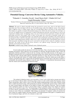 Potential Energy Converter Device Using Automotive Vehicles.