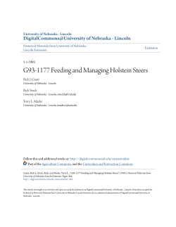 G93-1177 Feeding and Managing Holstein Steers