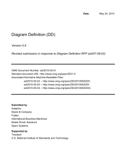 Diagram Definition (DD) - Object Management Group