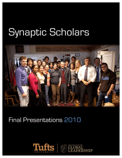 PDF of 2010 Synaptic Scholars