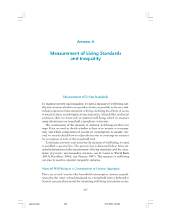 Measurement of Living Standards and Inequality