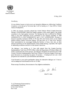 Addressing Conditions Conducive to the Spread of Terrorism (19