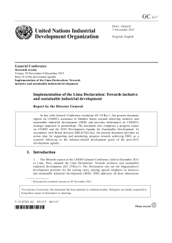 United Nations Industrial Development Organization