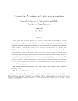 Comparative Advantages and Gains from