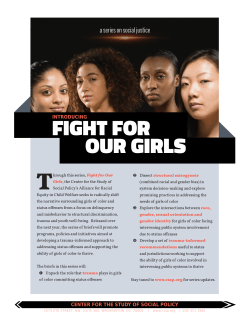 Fight for Our Girls - Center for the Study of Social Policy