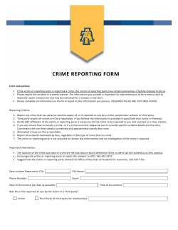 CRIME REPORTING FORM