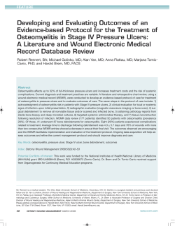 Developing And Evaluating Outcomes Of An