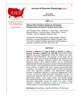 Journal of Exercise Physiologyonline