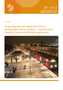 Organizing the rail-related services in deregulated railway markets