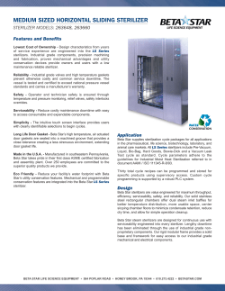 medium sized horizontal sliding sterilizer