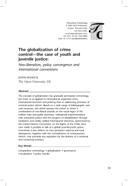 The globalization of crime control&mdash;the case of youth and juvenile