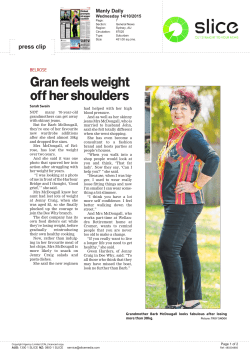 Gran feels weight off her shoulders