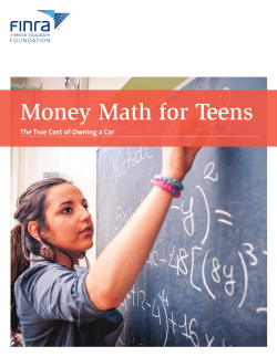 Money Math for Teens: The True Cost of Owning a Car