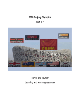 2008 Beijing Olympics Part 1-7 Travel and Tourism Learning and