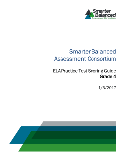 ELA Scoring Guide - Smarter Balanced Member Portal