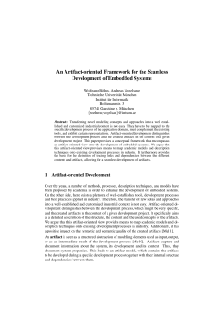 An Artifact-oriented Framework for the Seamless Development of