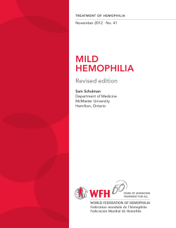 mild hemophilia