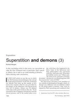 Superstition and demons (3)