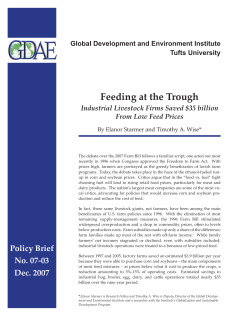 Feeding at the Trough