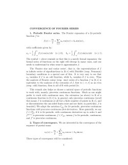 Convergence of Fourier series