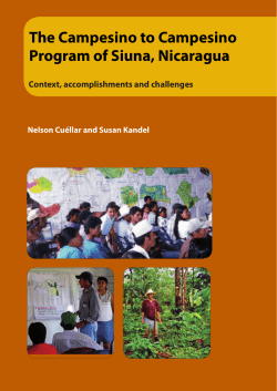 The Campesino to Campesino Program of Siuna, Nicaragua