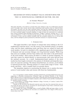 561 measures of stock market value and returns for the us