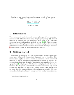 Estimating phylogenetic trees with phangorn