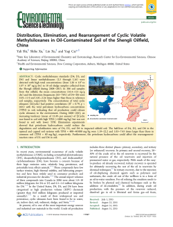 Distribution, Elimination, and Rearrangement of Cyclic Volatile