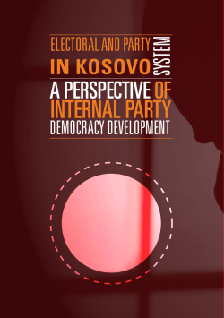 Electoral and Party System in Kosovo