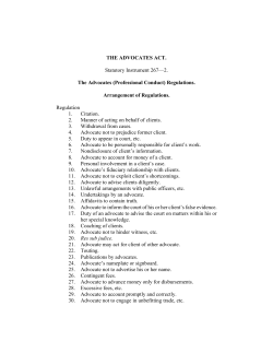 02. The Advocates Professional Conduct Regulations SI 267-2