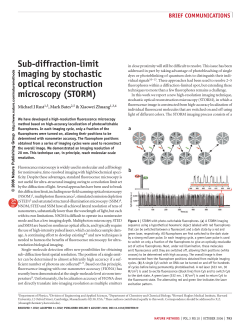 Sub-diffraction-limit imaging by stochastic optical