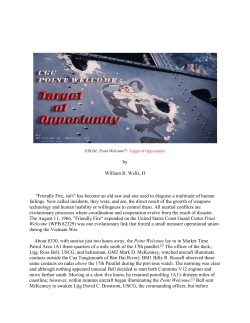 1966. USCG Point Welcome Incident.