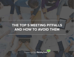 the top 5 meeting pitfalls and how to avoid them