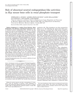 Role of abnormal neutral endopeptidase-like activities in - AJP-Cell