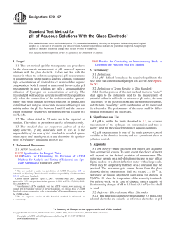 pH of Aqueous Solutions With the Glass Electrode1